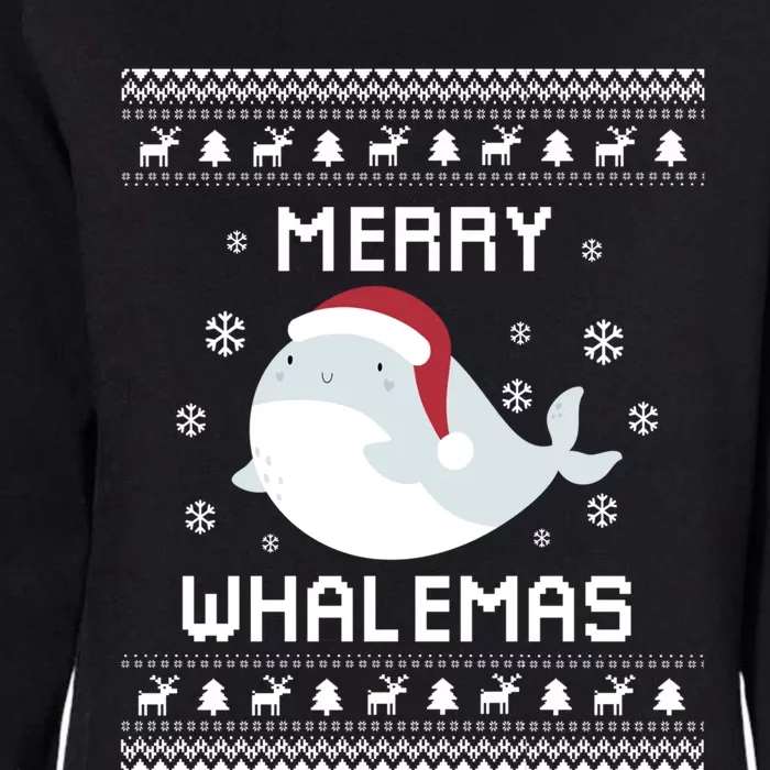 Whale Lover Christmas Ugly Xmas Whale Sweater Whale Gift Great Gift Womens California Wash Sweatshirt