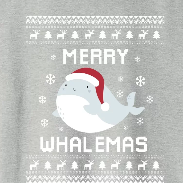 Whale Lover Christmas Ugly Xmas Whale Sweater Whale Gift Great Gift Women's Crop Top Tee