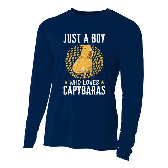 Who Loves Capybaras South American Capybara Cooling Performance Long Sleeve Crew