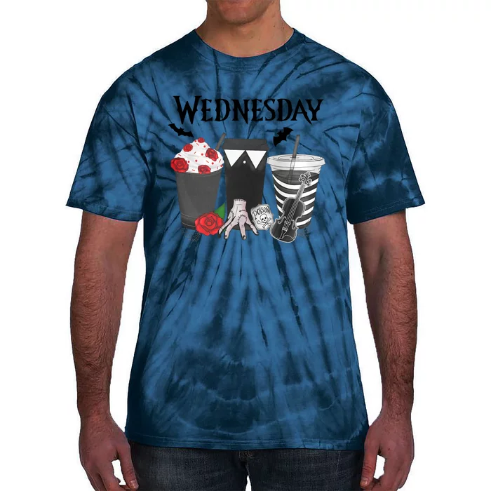 Wednesday Lover Coffee Latte Thing Hand Trending Gift Idea Tie-Dye T-Shirt