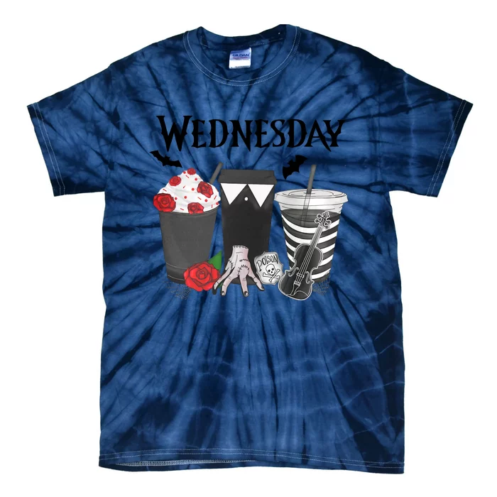 Wednesday Lover Coffee Latte Thing Hand Trending Gift Idea Tie-Dye T-Shirt