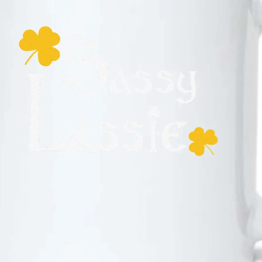 WoSassy Lassie Cute Women's St. Patrick's Day Black Color Changing Mug