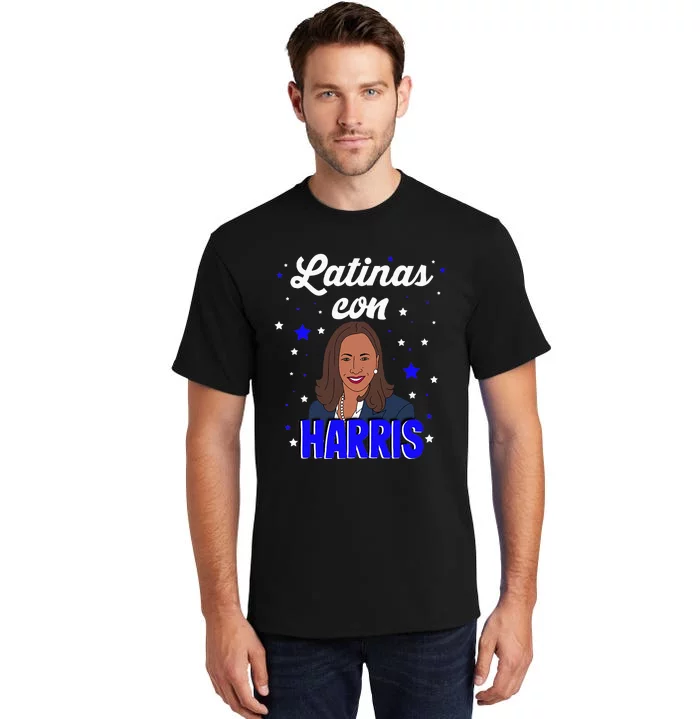 Women Latinas Con Harris Latinas For Kamala Tall T-Shirt