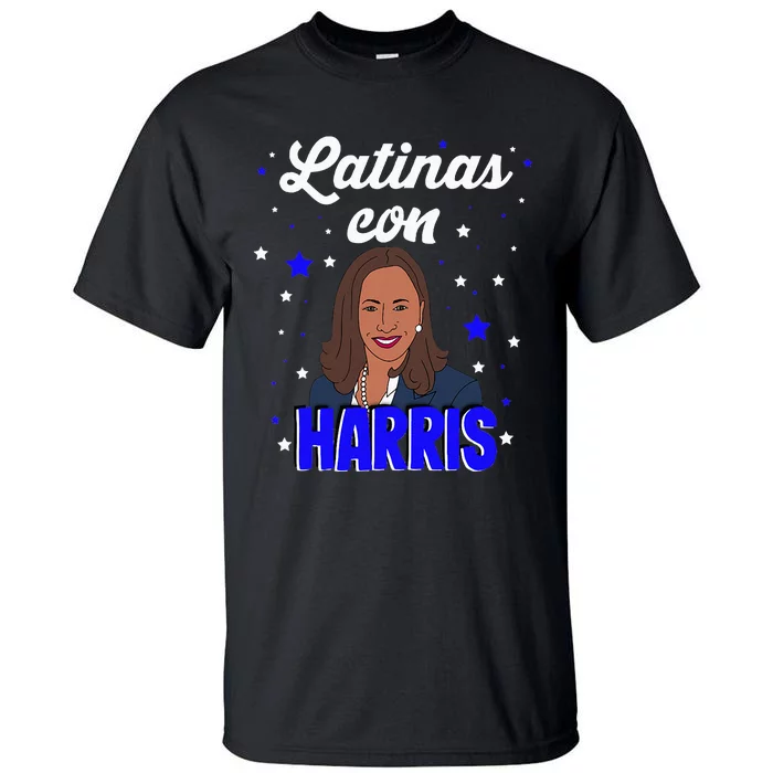 Women Latinas Con Harris Latinas For Kamala Tall T-Shirt