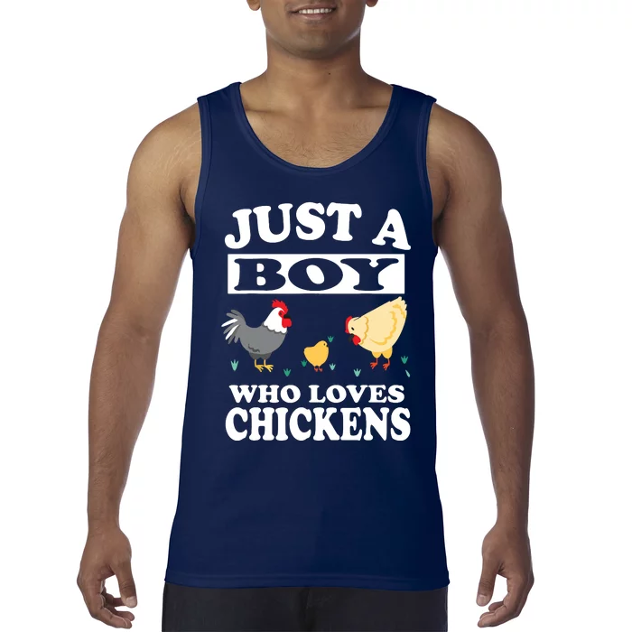 Who Loves Chickens Farm Chicken Gift Tank Top