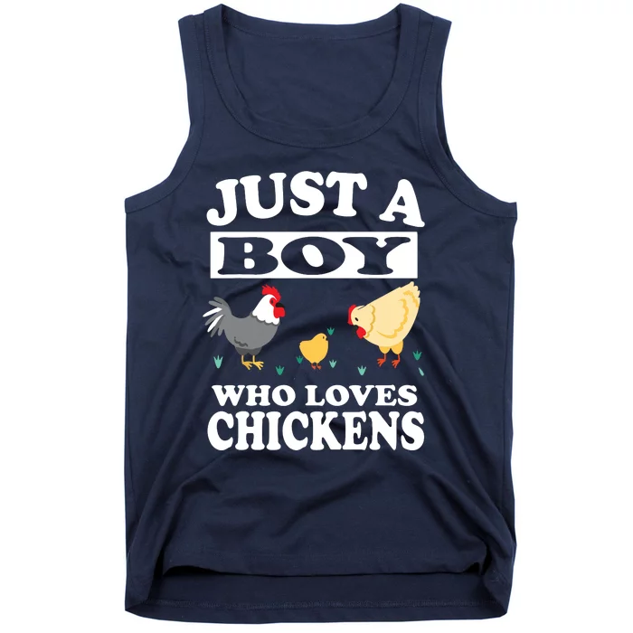 Who Loves Chickens Farm Chicken Gift Tank Top