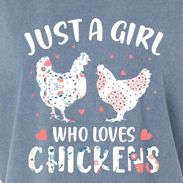 Who Loves Chickens Chicken Garment-Dyed Women's Muscle Tee