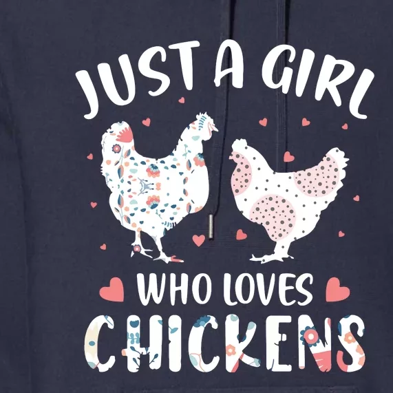 Who Loves Chickens Chicken Premium Hoodie