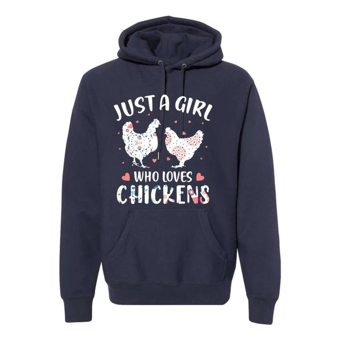 Who Loves Chickens Chicken Premium Hoodie