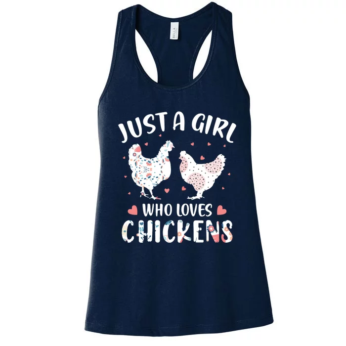 Who Loves Chickens Chicken Women's Racerback Tank