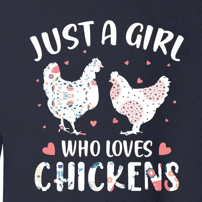 Who Loves Chickens Chicken Toddler Sweatshirt