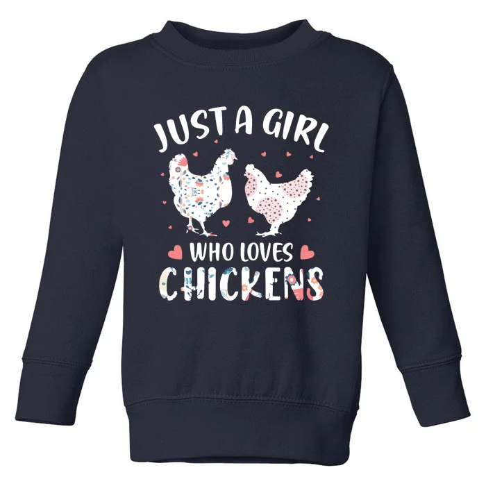 Who Loves Chickens Chicken Toddler Sweatshirt