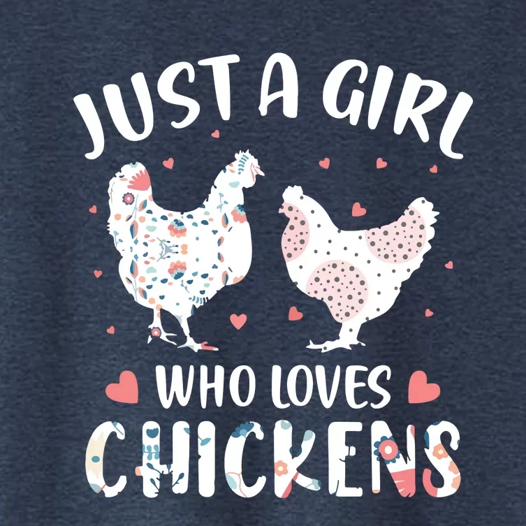 Who Loves Chickens Chicken Women's Crop Top Tee