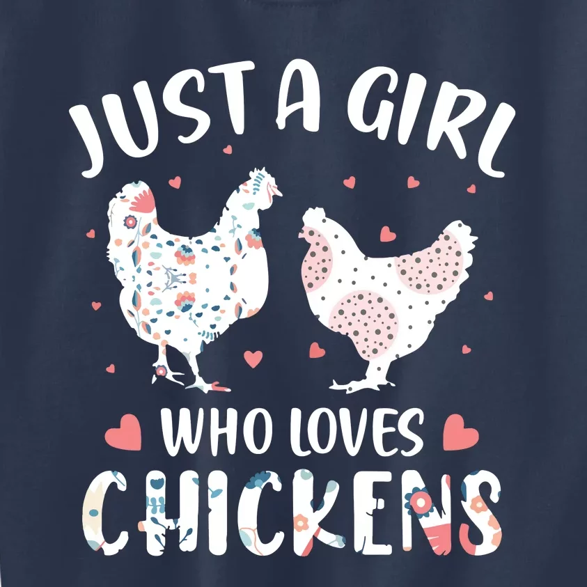 Who Loves Chickens Chicken Kids Sweatshirt