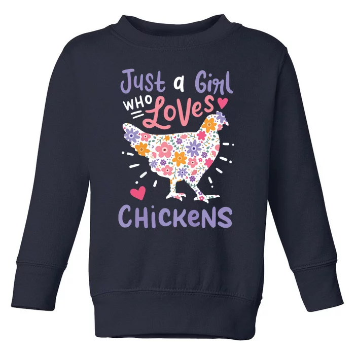 Who Loves Chickens Chicken Hen Love Cute Toddler Sweatshirt