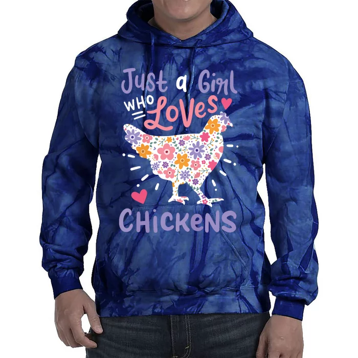 Who Loves Chickens Chicken Hen Love Cute Tie Dye Hoodie