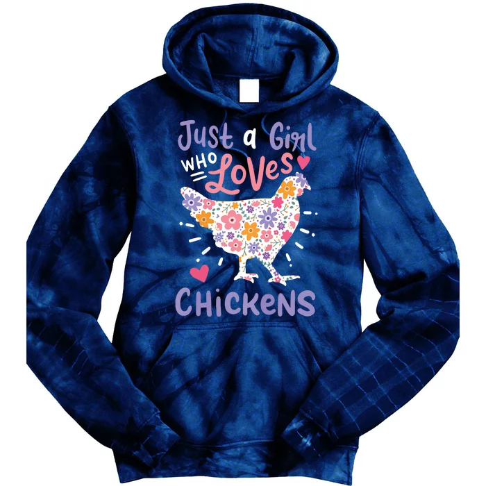 Who Loves Chickens Chicken Hen Love Cute Tie Dye Hoodie