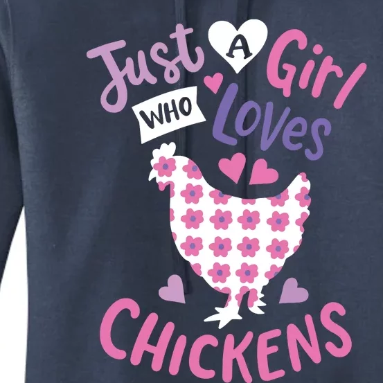 Who Loves Chickens Chicken Hen Love Cute Women's Pullover Hoodie