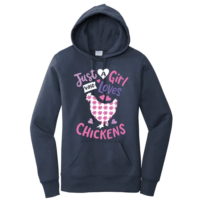 Who Loves Chickens Chicken Hen Love Cute Women's Pullover Hoodie