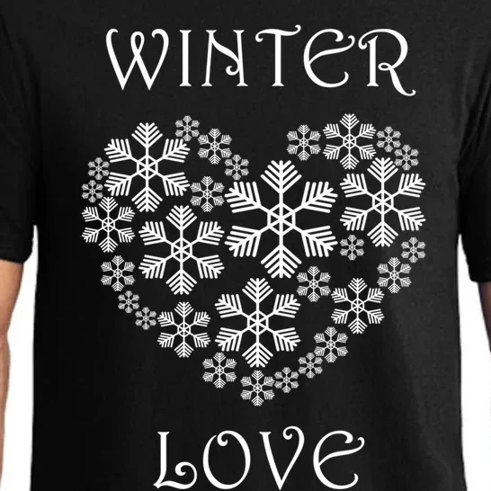 Winter Love Cozy Nature Winter Days Snowflake Gift Pajama Set