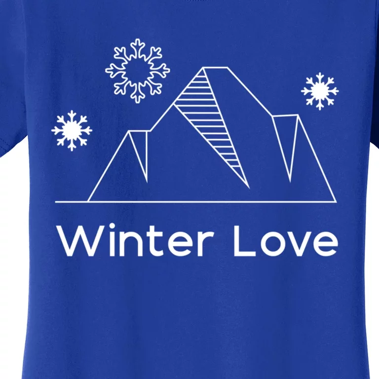 Winter Love Cozy Winter Days Nature Lover Cool Gift Women's T-Shirt