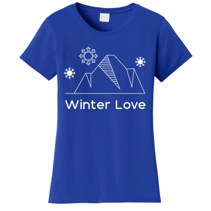 Winter Love Cozy Winter Days Nature Lover Cool Gift Women's T-Shirt