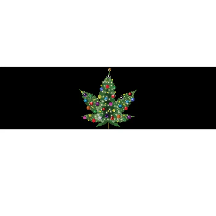 Weed Leaf Christmas Tree Pot Marijuana Thc Vape Reefer Hippy Bumper Sticker