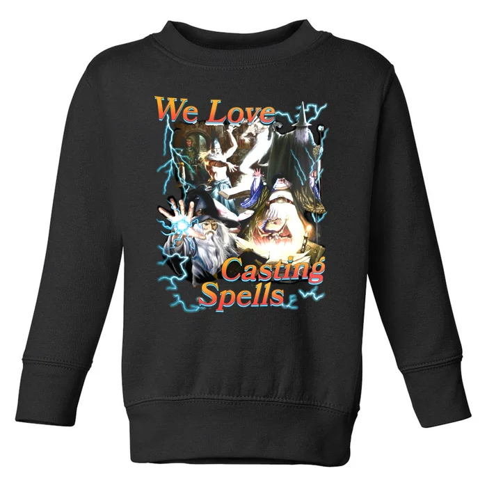 We Love Casting Spells Shadow Wizard Money Gang Toddler Sweatshirt