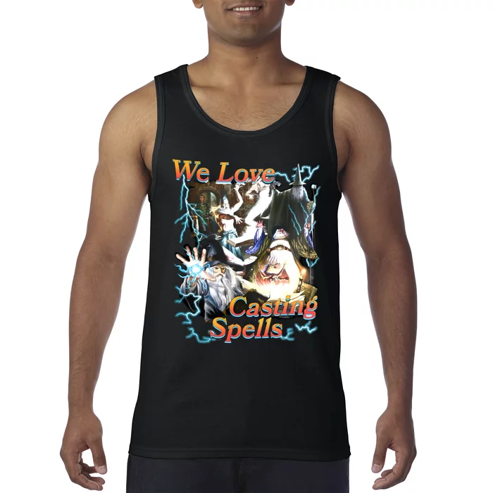 We Love Casting Spells Shadow Wizard Money Gang Tank Top