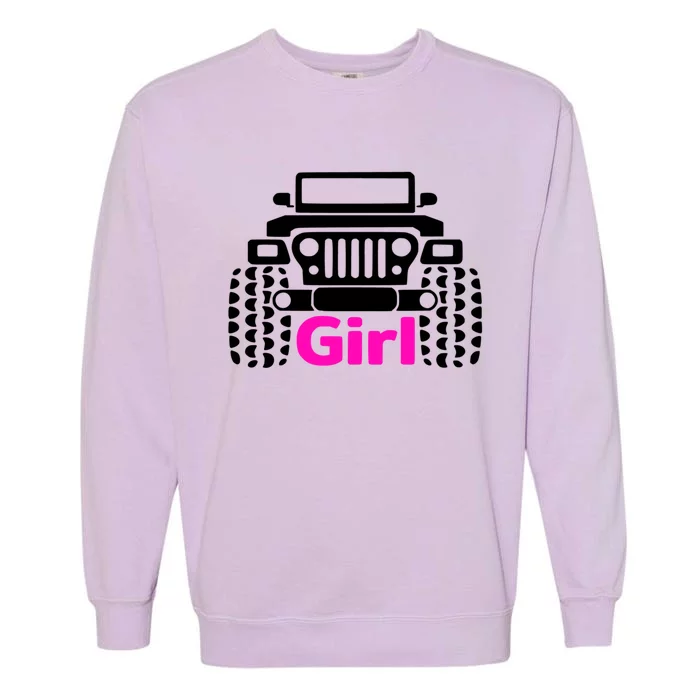 Wo Loves Dirt Track 5slot Grille Offroad 4x4 Suv Gift Garment-Dyed Sweatshirt