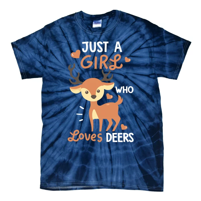 Who Loves Deers Cute Deer Lover Gifts Tie-Dye T-Shirt