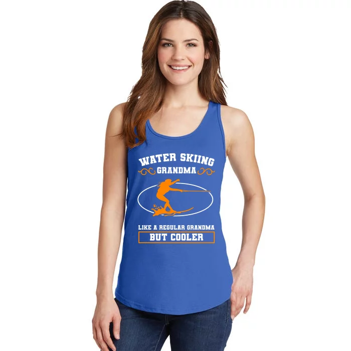 Wave Lover Extreme Sports Water Skiing Grandma Cute Gift Ladies Essential Tank