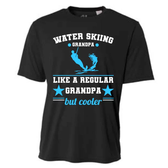 Wave Lover Extreme Sports Athletes Water Skiing Grandpa Gift Cooling Performance Crew T-Shirt