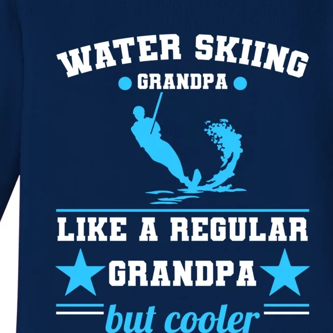 Wave Lover Extreme Sports Athletes Water Skiing Grandpa Gift Baby Long Sleeve Bodysuit