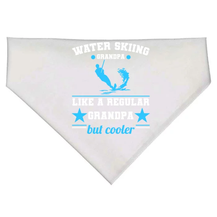 Wave Lover Extreme Sports Athletes Water Skiing Grandpa Gift USA-Made Doggie Bandana