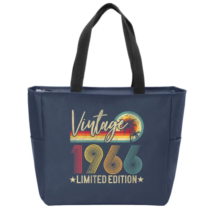 Wo Limited Edition 1966 57th Birthday Present Gift 57 Years Old Vintage Zip Tote Bag