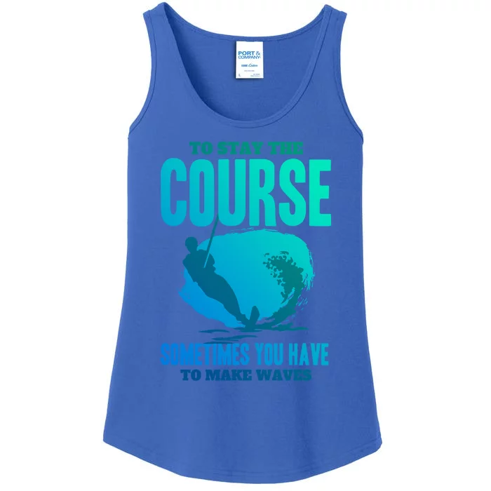 Wave Lover Extreme Sports Water Skiing Waves Gift Ladies Essential Tank