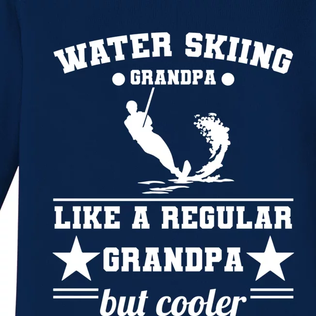 Wave Lover Extreme Sports Athletes Water Skiing Grandpa Gift Baby Long Sleeve Bodysuit