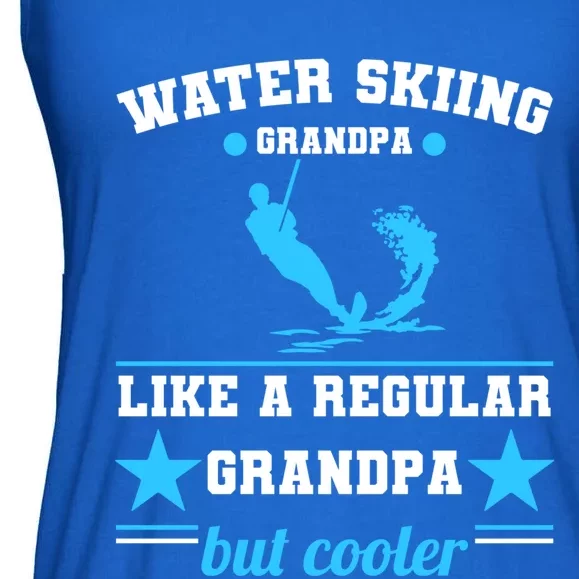 Wave Lover Extreme Sports Athletes Water Skiing Grandpa Gift Ladies Essential Flowy Tank