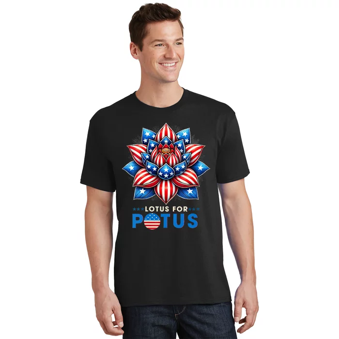 Wo Lotus For Potus Kamala Harris 2024 President T-Shirt