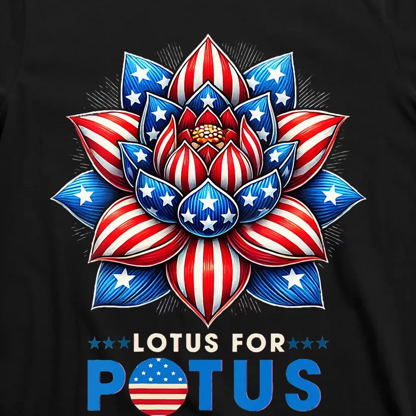 Wo Lotus For Potus Kamala Harris 2024 President T-Shirt