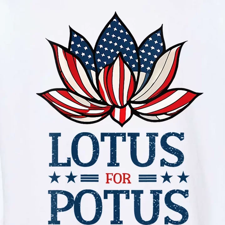 Wo Lotus For Potus Kamala Harris Us Election 2024 Garment-Dyed Sweatshirt