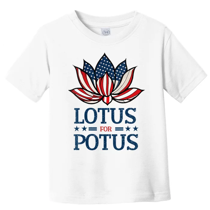 Wo Lotus For Potus Kamala Harris Us Election 2024 Toddler T-Shirt