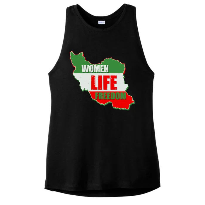 Women Life Freedom Women Of Iran #Mahsa Amini Ladies Tri-Blend Wicking Tank