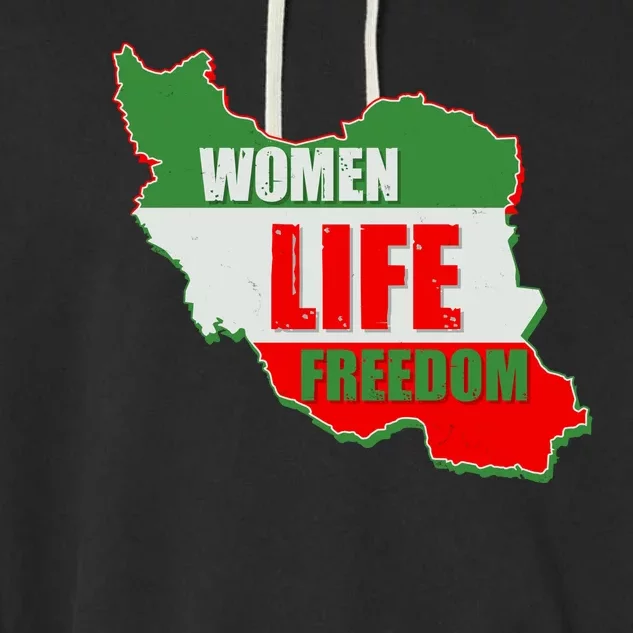 Women Life Freedom Women Of Iran #Mahsa Amini Garment-Dyed Fleece Hoodie