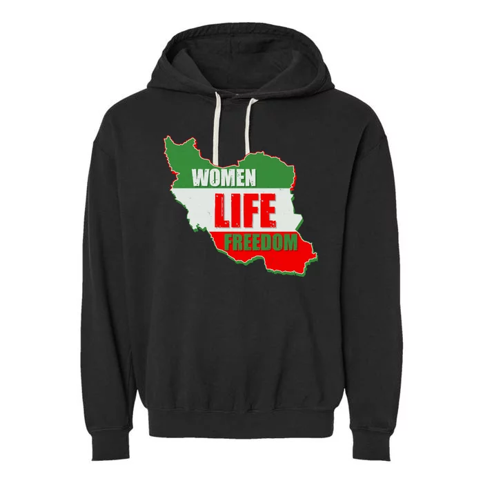 Women Life Freedom Women Of Iran #Mahsa Amini Garment-Dyed Fleece Hoodie