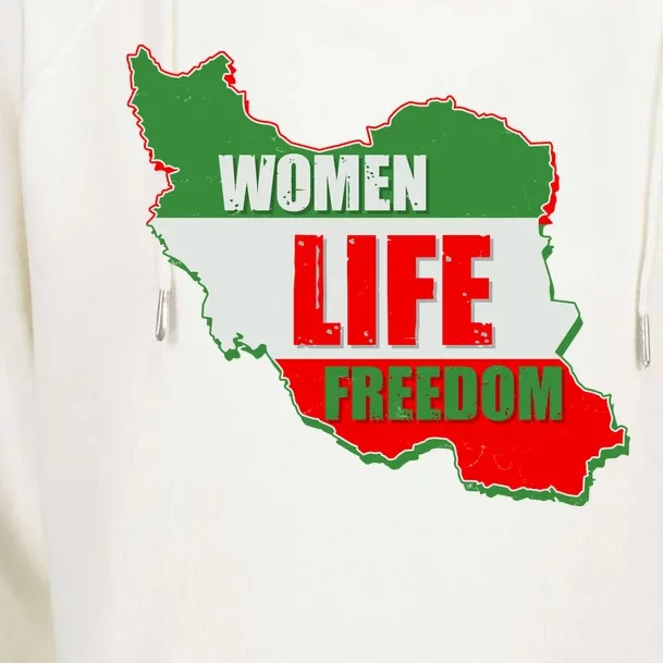 Women Life Freedom Women Of Iran #Mahsa Amini Womens Funnel Neck Pullover Hood