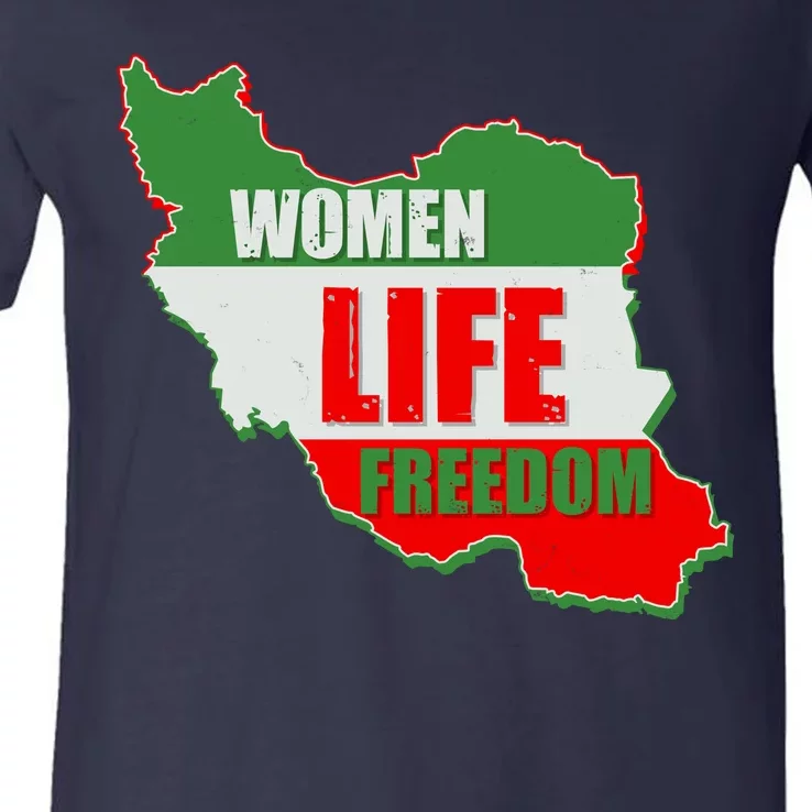 Women Life Freedom Women Of Iran #Mahsa Amini V-Neck T-Shirt