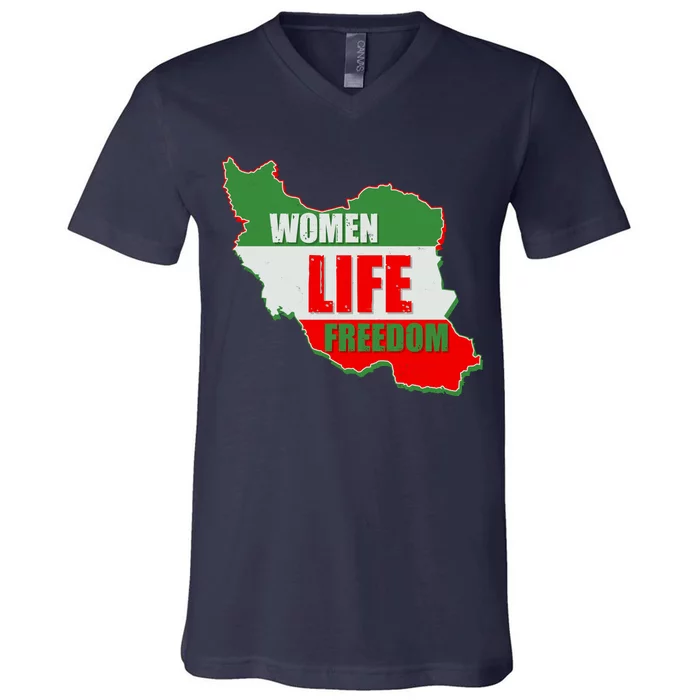 Women Life Freedom Women Of Iran #Mahsa Amini V-Neck T-Shirt