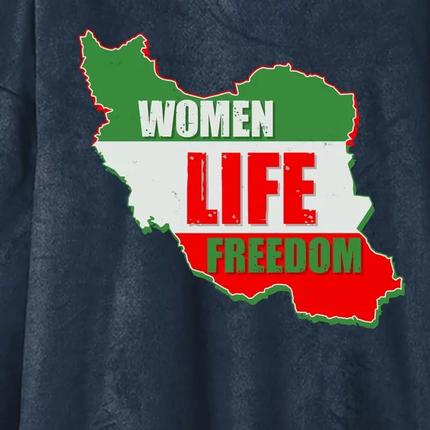 Women Life Freedom Women Of Iran #Mahsa Amini Hooded Wearable Blanket